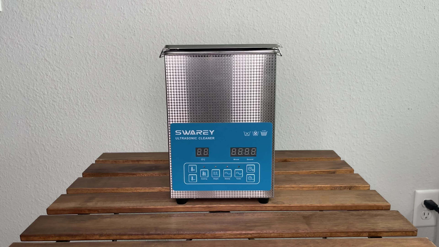 SWAREY Pro-Grade 6.5L Ultrasonic Cleaner With Heater & Timer | 40KHz Power For Carburetors, Tools, Metal Parts, Jewelry, Watches, Glasses