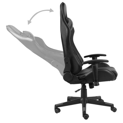Gamingstoel – Gamestoel – Gaming Chair – Game Stoel – Bureaustoel – Ergonomisch Comfort – Verstelbare Rugleuning Grijs