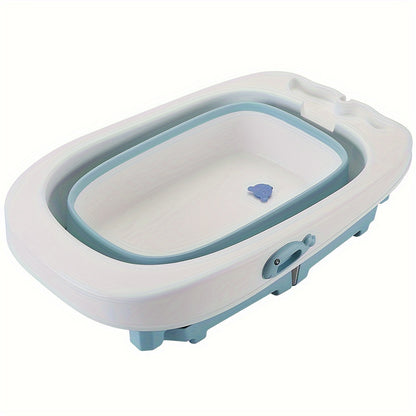 3-in-1 Badkuip – Draagbare Badkuip – Vouwbare Badkuip – Vrijstaande Badkuip – Spa Badkuip – Lichtgewicht PVC – Geïntegreerde Afvoerkraan – Compact & Ruim - 85,3x55,5x43,7 cm