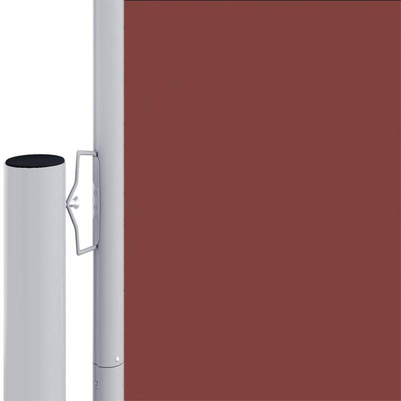 Uitschuifbaar Windscherm – Windscherm Balkon – Tuinscherm – Buitenbescherming – 140 Cm Hoog – Automatisch Oprolmechanisme - Bruin