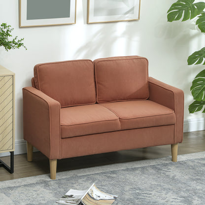 2-zitsbank – tweezitsbank – loveseat – kleine bank – canapé – met bergruimte en armleuningen – roze corduroy stof – massief houten frame – 117x63x79 cm