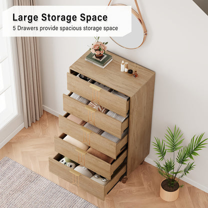Ladekast – Opbergkast – Kast – Dressoir – Kledingkast – Vrijstaand – Eikenhout – Diepe Lades – Ruimtebesparend – Vintage Design