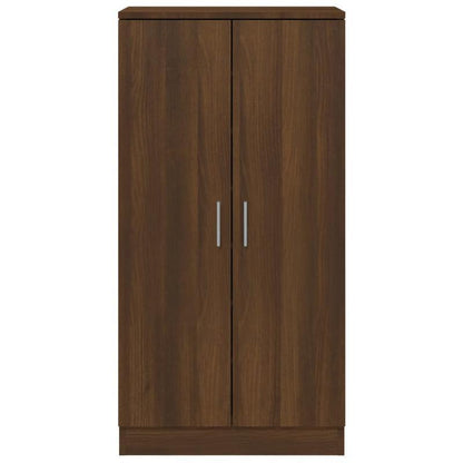 Shoe Cabinet 55X35X108 Cm Made of Treated Wood in Brown Oak Color. This Elegant Shoe Cabinet Prevents Messy Shoes And Creates a Tidy Environment; The Metal Frame of The Cabinet Ensures Strength And Stability. The Shoe Cabinet