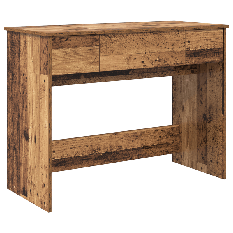 Dressing table met Mirror Old Wood 100x45x76cm