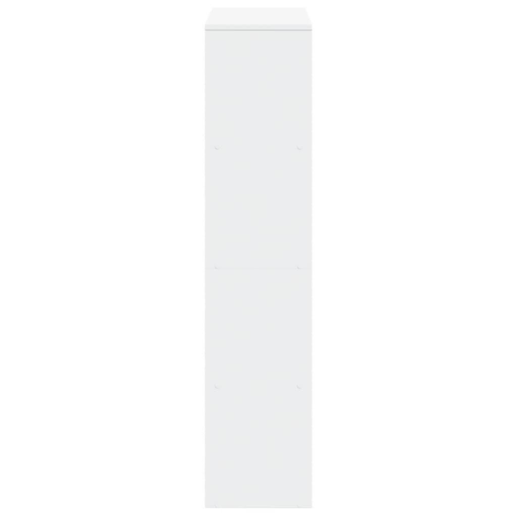 Room Divider Bookcase 4-Tier White 131.5x29x131.5cm Engineered Wood Bookcase Shelves Storage Cabinet Display Rack Bookshelf for Living Room, Home Office, Utility Racks