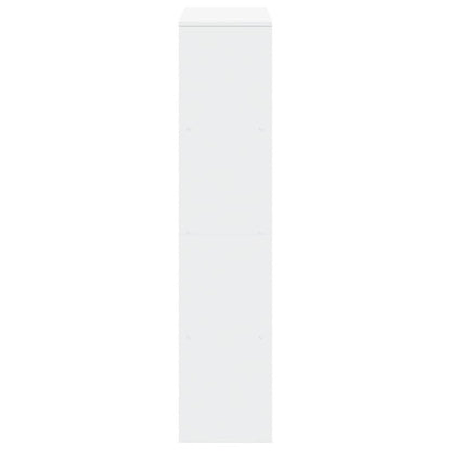 Room Divider Bookcase 4-Tier White 131.5x29x131.5cm Engineered Wood Bookcase Shelves Storage Cabinet Display Rack Bookshelf for Living Room, Home Office, Utility Racks