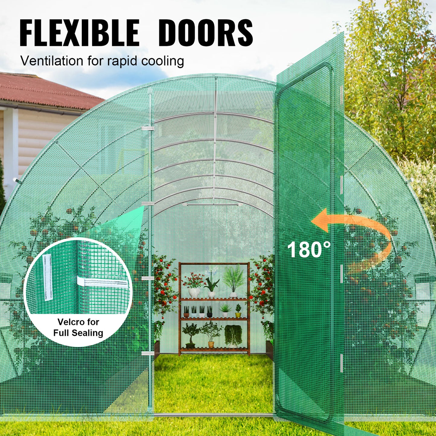Tunnelkas Walk-in Kas – Serre – Kweektunnel – Groentetent – 8,5x3x2,3 Meter – Gegalvaniseerd Stalen Frame – 140g/m² Waterdichte PE Kasfolie