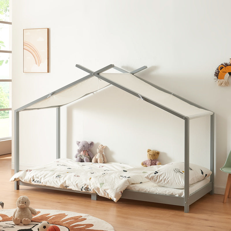 Huisbed Kind – Kinderbed – Bedhuis – Speelbed – Slaaphuis – 90x200 cm – Massief Grenenhout – Eenvoudige Montage