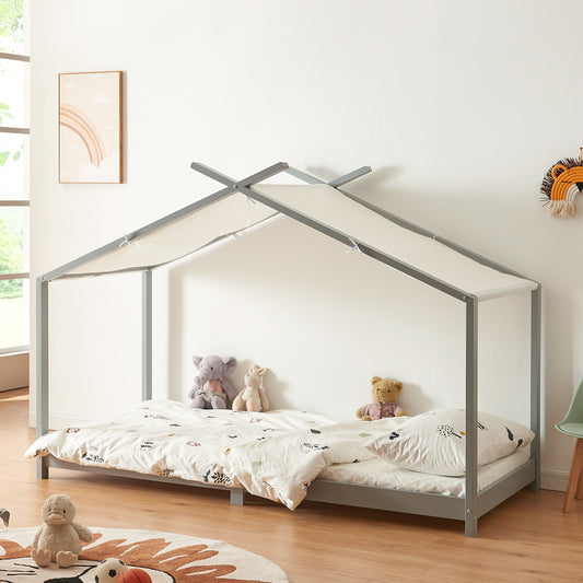 Huisbed Kind – Kinderbed – Bedhuis – Speelbed – Slaaphuis – 90x200 cm – Massief Grenenhout – Eenvoudige Montage