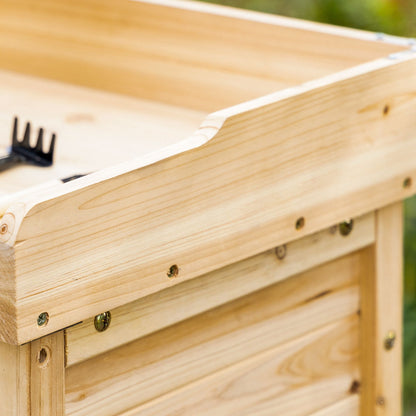 Tuinkast – Tuinberging – Buitenopslag – Tuinkastje – Gereedschapskast – Massief Grenenhout – Voorbehandeld En Weerbestendig – Compact 83x40x92 cm