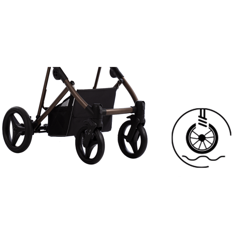 3‑in‑1 Multifunctionele Kinderwagen met Autostoel – Wandelwagen, Draag‑ & Zitkuip in Eén – Compact & Opvouwbaar