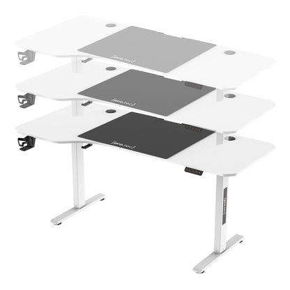 Verstelbaar Bureau – Zit-Sta Bureau – Hoogte Verstelbaar Bureau – Bureau Met Wieltjes – Elektrisch Verstelbaar – 120x60 cm Tafelblad – Met Geheugenfunctie