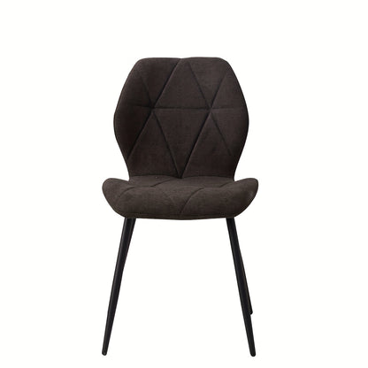 Eetkamerstoelen – Stoelen – Kuipstoelen – Fauteuils – Dining Chairs – Set Van 4 – Linnen Bekleding – Ergonomische Rugleuning – Metalen Poten – Comfortabel & Duurzaam