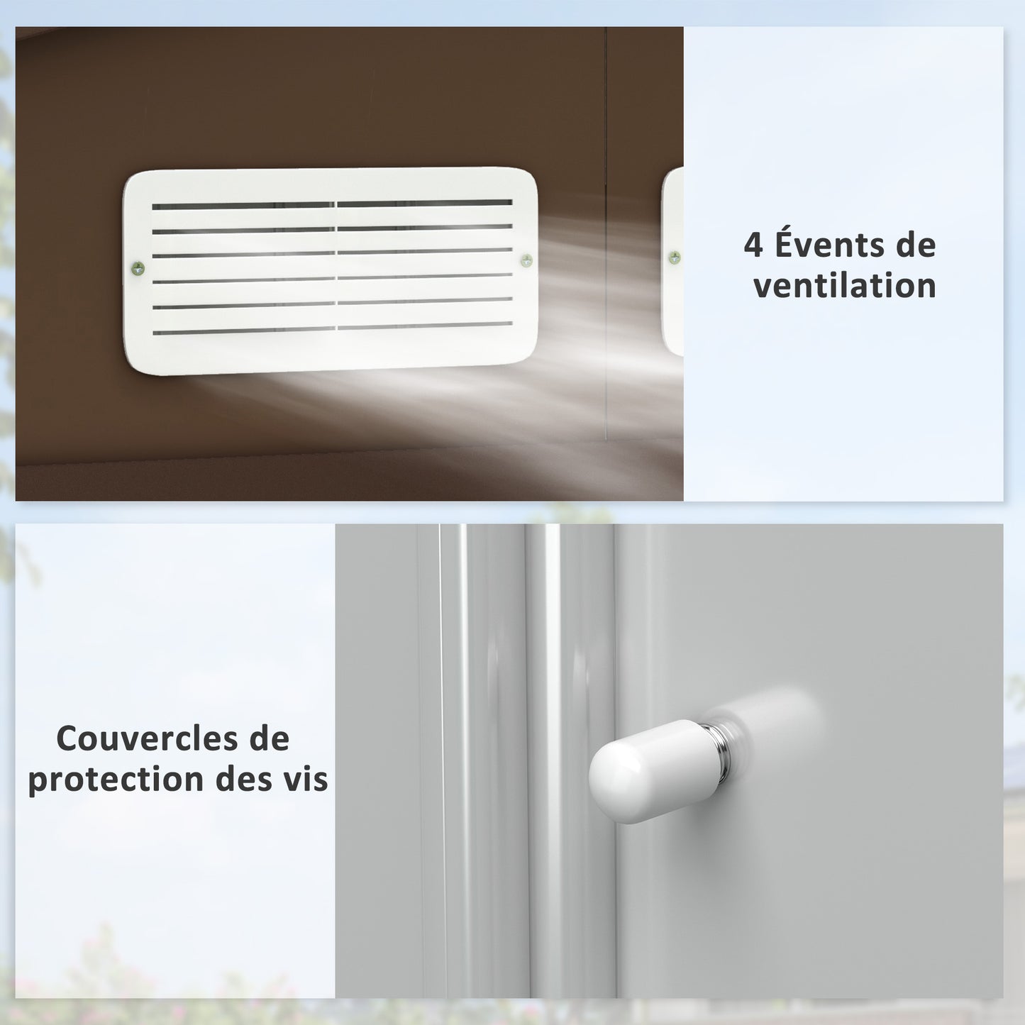 Tuinschuur – Berging – Tuinhuis – Tuinopslag – Gereedschapsberging – Metalen Tuinschuur – 2,5 m² Opbergruimte – Gegalvaniseerd Staal Met Ventilatie