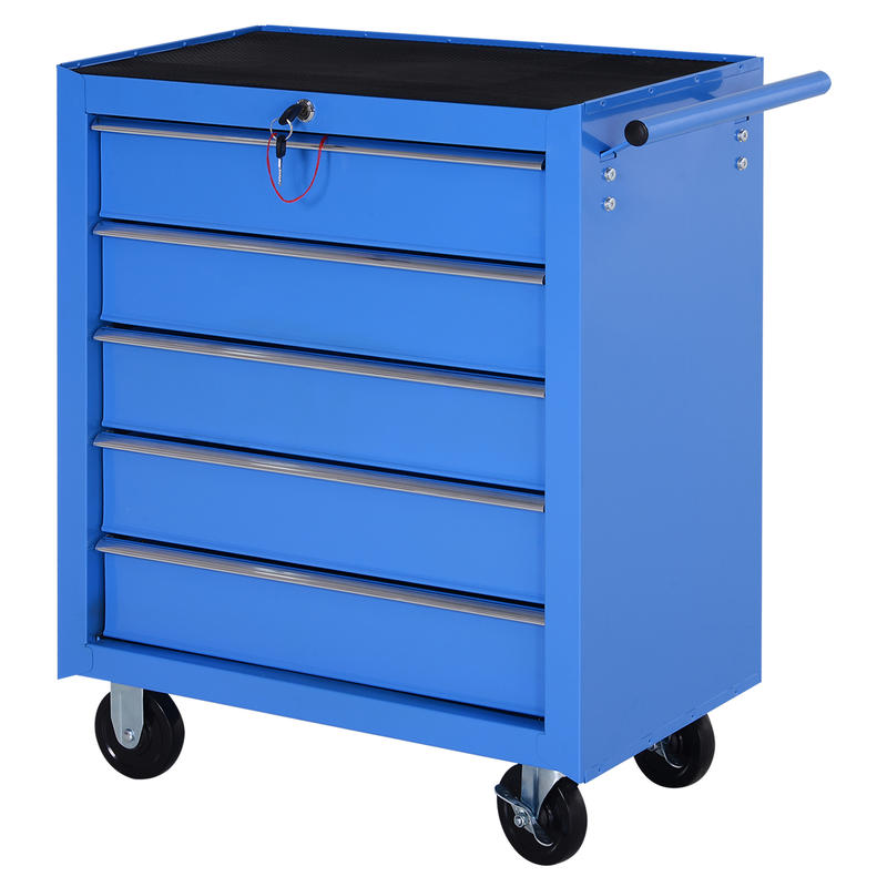 Gereedschapswagen – Werkplaatswagen – Gereedschapskar – Tool Trolley – Werkbank – Industrieel Legeringsstaal – 5 Afsluitbare Lades