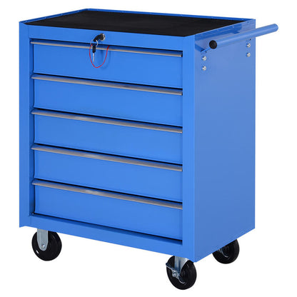 Gereedschapswagen – Werkplaatswagen – Gereedschapskar – Tool Trolley – Werkbank – Industrieel Legeringsstaal – 5 Afsluitbare Lades