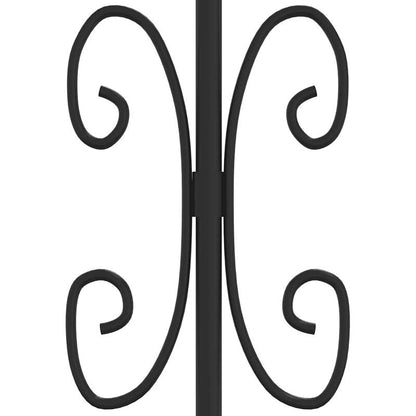Zwarte Stalen Poort – Tuinpoort – Opritpoort – Erfafscheiding – Metalen Poort – Speerpuntontwerp – 305x151 cm – Weerbestendig & Onderhoudsvriendelijk