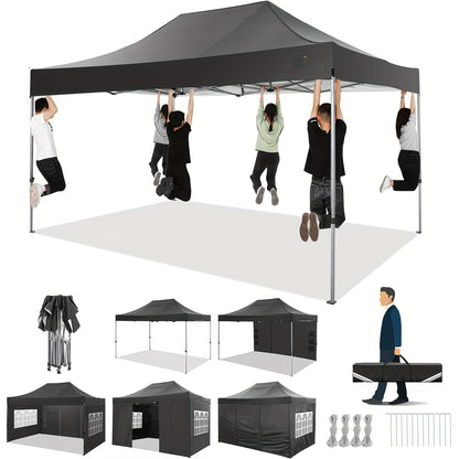 Partytent – Paviljoen – Feesttent – Tuintent – Opvouwbare Tent – 3x4,5m – Waterdicht – Versterkt Frame