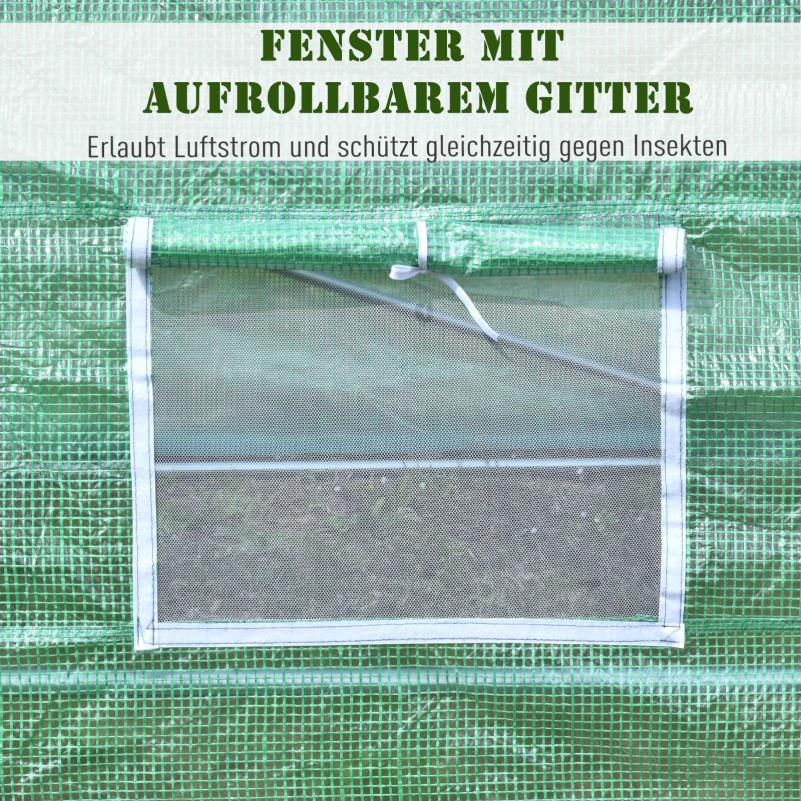 Kweekkas – Tuinkas – Broeikas – Plantenkas – Foliektunnel – Ruim Walk-In Model 59x30x20 cm – Stevige Frame Met Transparante Panelen Voor Optimale Lichtinval