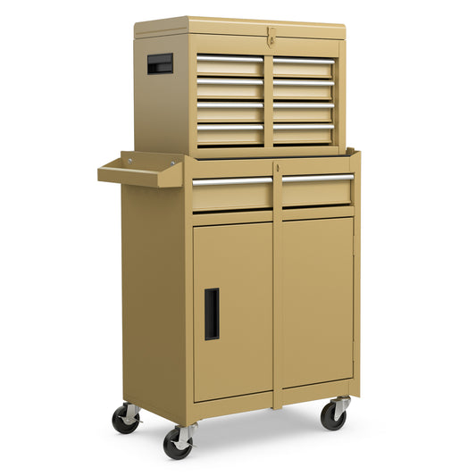 Gereedschapskast – Werkplaatskast – Gereedschapswagen – Toolbox – Opbergkast – 5 Laden – Stevig Metaal – Mobiel Met Wielen – Slot Veiligheid – Grote Capaciteit