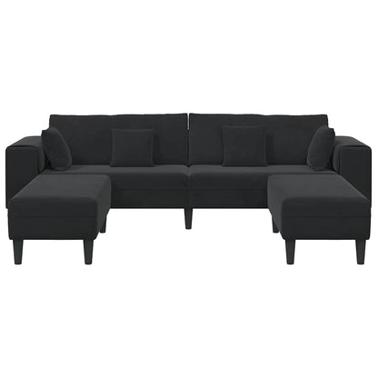 Velvet Bank – Fluwelen Sofa – Zitbank – Loungebank – Slaapbank – Zacht Fluweel – Stevig Houten Frame – Turquoise Zonder Ottoman