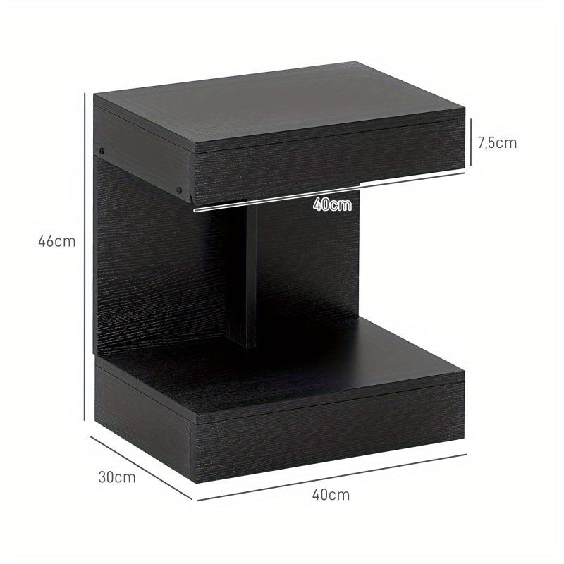 Salontafel – Bijzettafel – Koffietafel – Side Table – Witte Marmerlook – Stalen Frame – Set Van 2 – Compact & Stabiel