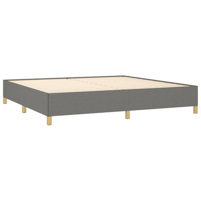 Bed frame without Mattress Grigio Scuro 200x200cm Tissue Practical, removable, suitable for all seasons, Bedroom Furniture, Home Decor, Modern Bedroom, Minimalist Style, Easy Assembly, Durable Material, Queen Size Bed, Slatte