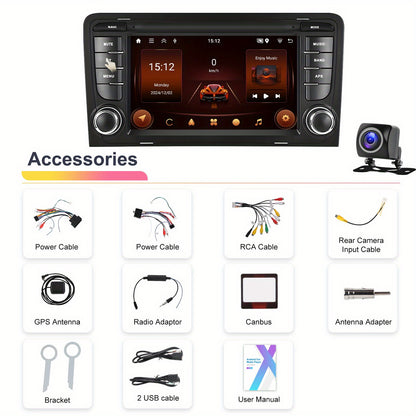 7-inch Autoradio – Auto Stereo – Multimedia Speler – Android Radio – Auto Headunit – Draadloos CarPlay & Android Auto – Android 13 Met GPS en Wifi