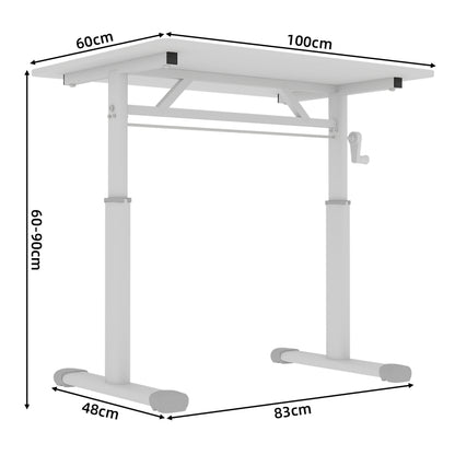 Verstelbaar Bureau – Hoogte Verstelbaar Bureau – Compact Bureau – Studie Tafel – Werktafel – Lichtgewicht Slijtvast Materiaal – Ruimtebesparend Design