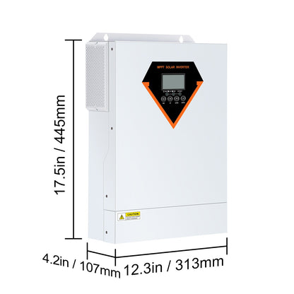 Zonne-omvormer – Hybride Omvormer – Solar Inverter – Energieomvormer – Off-grid Omvormer – 5500W Vermogen – 100A MPPT Zonnelader