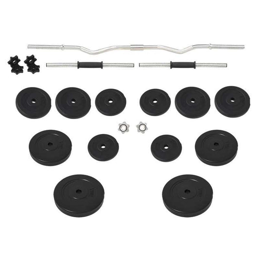 Halterset – Dumbbells – Halterstang – Krachttraining – Fitness – 60 kg – Tungsten Staal – Compact & Draagbaar