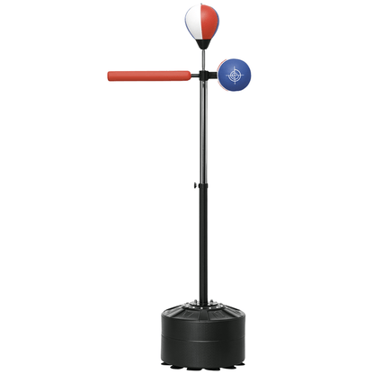 SPORTNOW Boxing Stand, Height Adjustable, Reflex Bar, Mitts, Speedball, Fillable Base, 80.5 x 48 x 163-205cm, Exercise Equipment For Home Workout, Exercise Equipment, Exercise Equipment For Women, Exercise Equipment For Men,