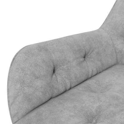 Draaifauteuil – Loungestoel – Bureaustoel – Werkstoel – Stoel – Lichtgrijs Velvet – Verstelbare Zithoogte – Ergonomisch Design