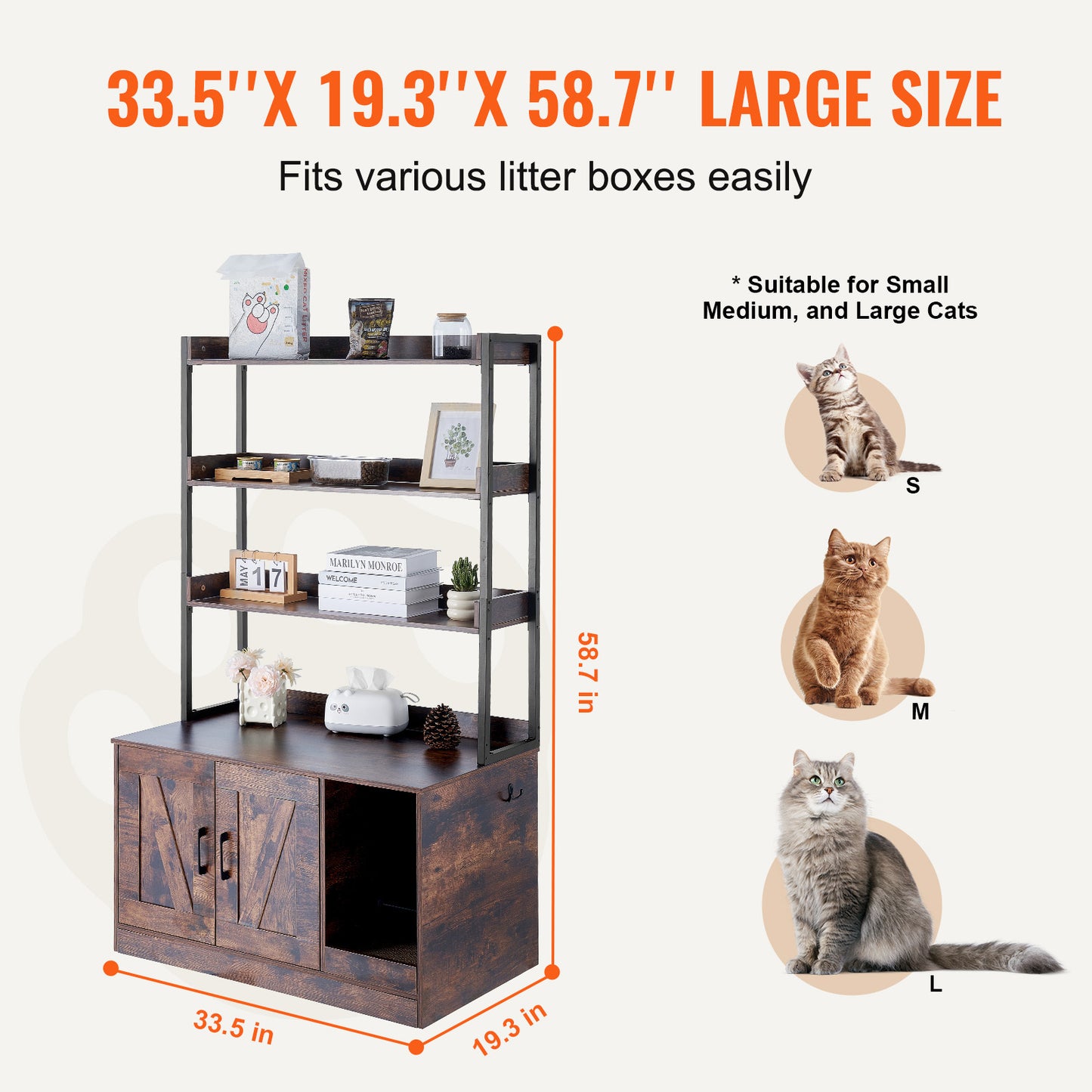 kattenbakhuisje – kattenbakmeubel – kattenbakkast – kattenbakombouw – kattenbakverbergkast – verborgen kattenbakruimte – duurzaam MDF met metalen frame