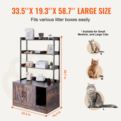 kattenbakhuisje – kattenbakmeubel – kattenbakkast – kattenbakombouw – kattenbakverbergkast – verborgen kattenbakruimte – duurzaam MDF met metalen frame