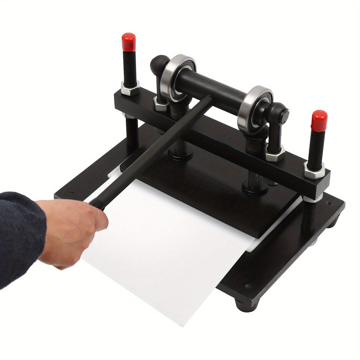 Lederenpons – Gaatjestang – Leerperforator – Handmatige Perforator – Leerpons – Robuust Staal – Instelbare Hoogte 10 mm – Gewicht 25 kg – Compact 26x16 cm