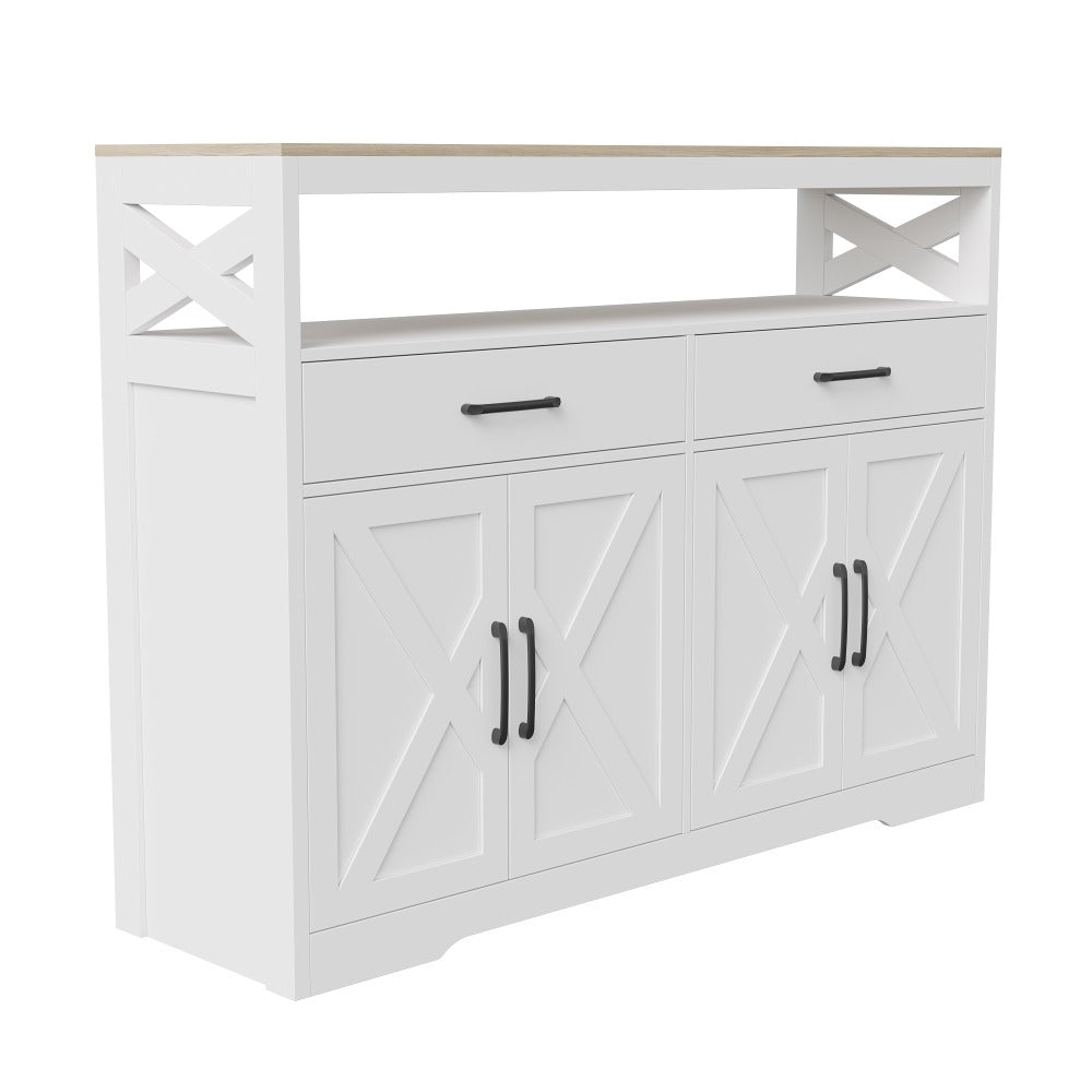 Dressoir – Opbergkast – Buffetkast – Ladekast – Keukenkast – 140x40x105 cm – MDF & Spaanplaat – Verstelbare Legplanken