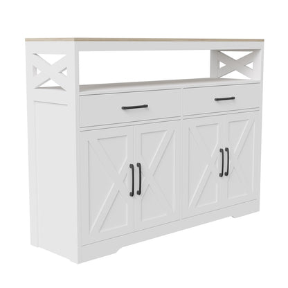 Dressoir – Opbergkast – Buffetkast – Ladekast – Keukenkast – 140x40x105 cm – MDF & Spaanplaat – Verstelbare Legplanken