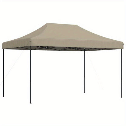 Collapsible Pop-Up Party Tent 440X292X315 Cm in Taupe Color