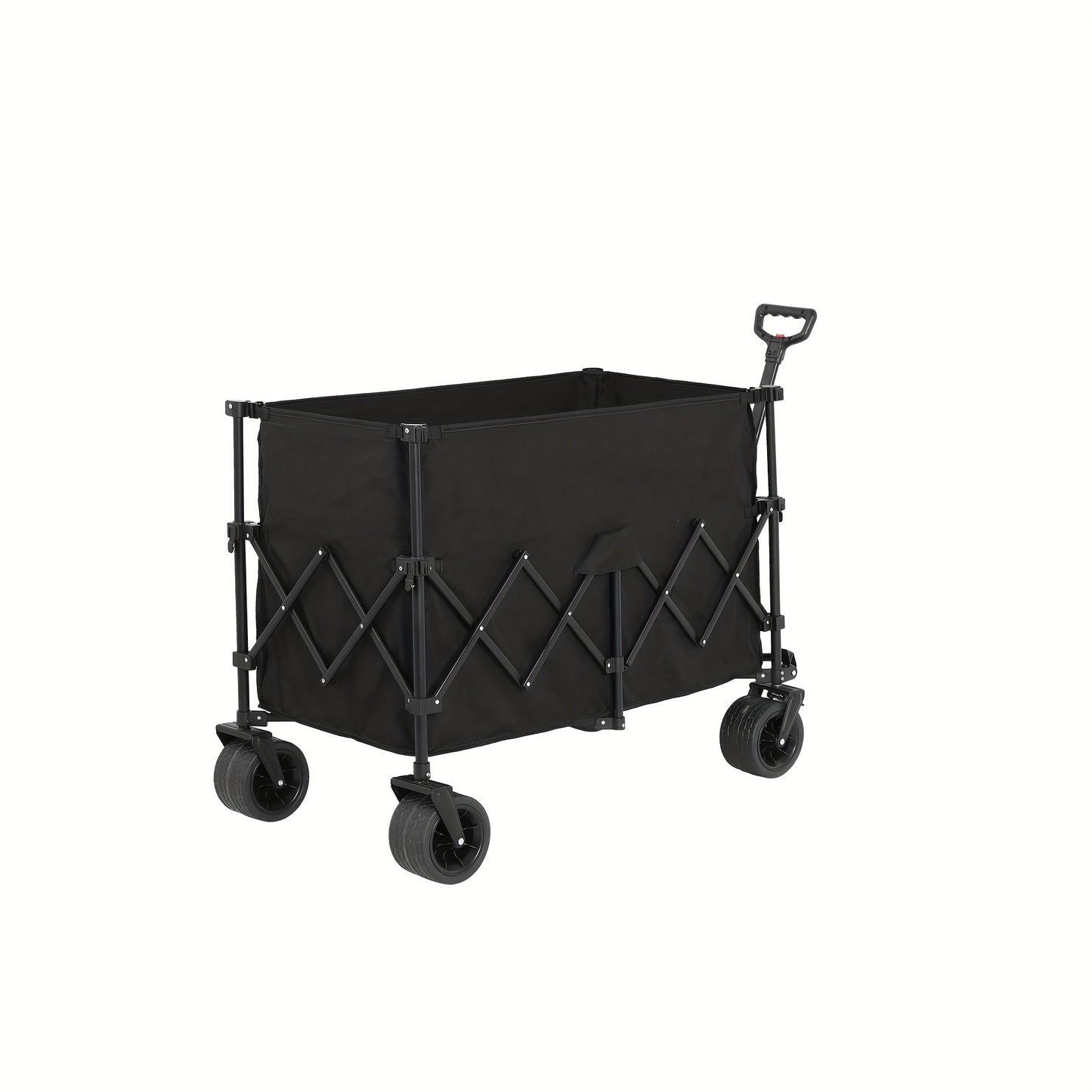 Bolderkar – Bolderwagen – Strandkar – Trekkar – Plooibare Bolderkar – Zwart – 300L Laadvermogen – Opvouwbaar Met Grote All-Terrain Wielen