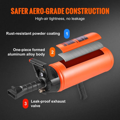 Bandenpuffer – Bandenopzetter – Handmatige Bandenmonteur – Bandenmontage Tool – Tot 150 PSI Luchtdruk – RVS Materiaal