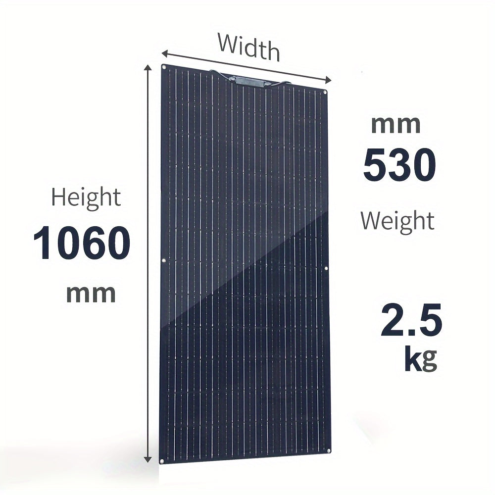 Zonnepaneel – Solar Module – Solar Panel – Zonnepanelen – Camping Paneel – Flexibel Monokristallijn – 300W Totaal – 12V Output