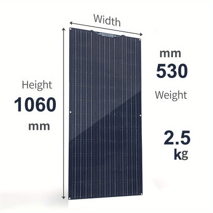 Zonnepaneel – Solar Module – Solar Panel – Zonnepanelen – Camping Paneel – Flexibel Monokristallijn – 300W Totaal – 12V Output