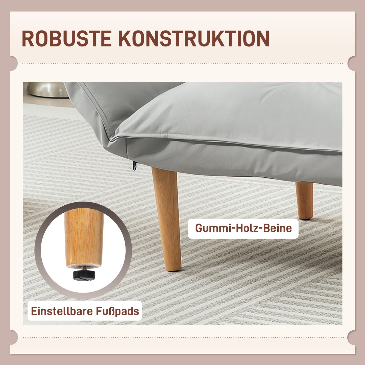 Lounge Stoel – Fauteuil – Zitzak – Relaxstoel – Vloerstoel – Verstelbaar – Zacht Kussen – Lichtgrijs