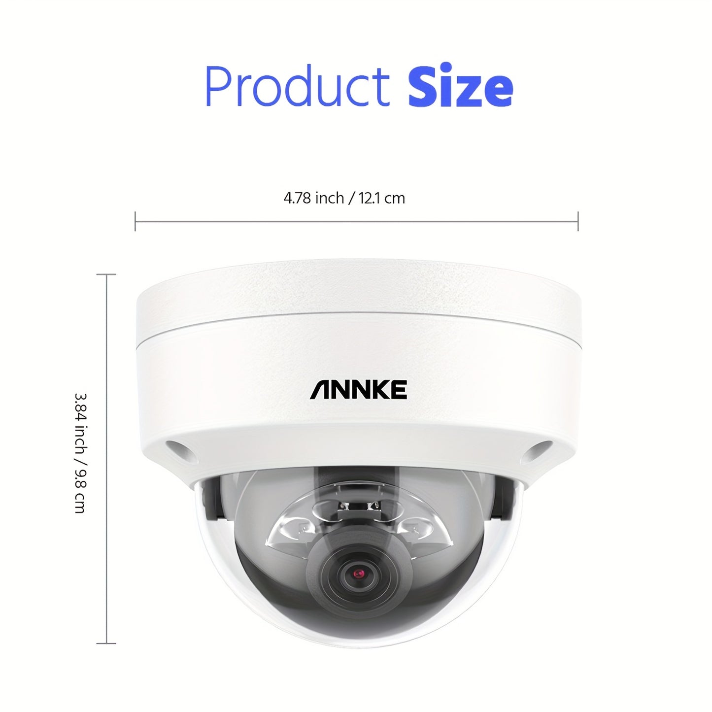 Beveiligingscamera – Bewakingscamera – Turret Camera – Veiligheidscamera – PoE Camera – 5MP Resolutie – AI Mens- en Voertuigdetectie