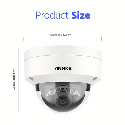 Beveiligingscamera – Bewakingscamera – Turret Camera – Veiligheidscamera – PoE Camera – 5MP Resolutie – AI Mens- en Voertuigdetectie