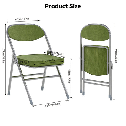 Stoel – Eetkamerstoel – Keukenstoel – Fauteuil – Bureaustoel – Set Van 4 - Groen – Ergonomisch Design – Roestvrijstalen Frame