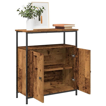 Simple Sideboard, Spacious Storage Cabinet with Display Shelf, Suitable for Kitchen, Living Room, Stylish Furniture, Provides Additional Storage Space And Home Decoration, Ensures Safety. Dresser 70X30X80 Cm Worked Old Wood W