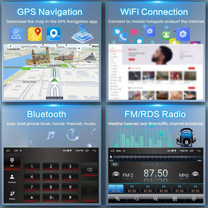 Android Autoradio Fiat Tipo Egea – Multimedia Systeem – Touchscreen Radio – Navigatie Stereo – CarPlay Android Auto – 7 Inch Full HD – Draadloos CarPlay & Achteruitrijcamera