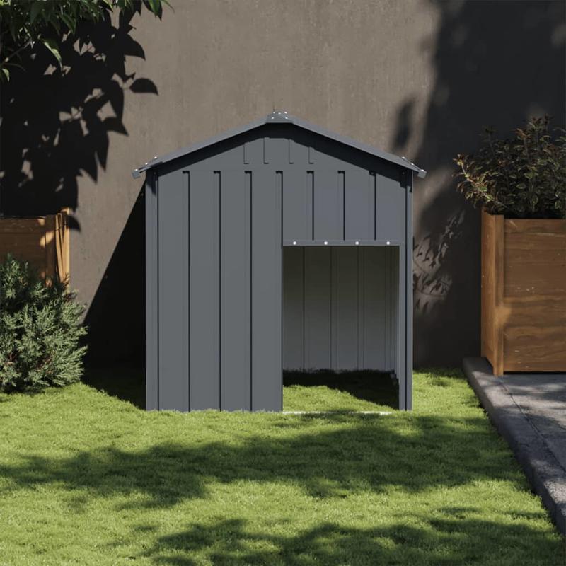 Hondenhok Staal – Hondenverblijf – Hondenkennel – Hondenren – Hondenkooi – Gegalvaniseerd Staal – Weerbestendig Dak – Ruime Afmetingen 104x90x120 cm